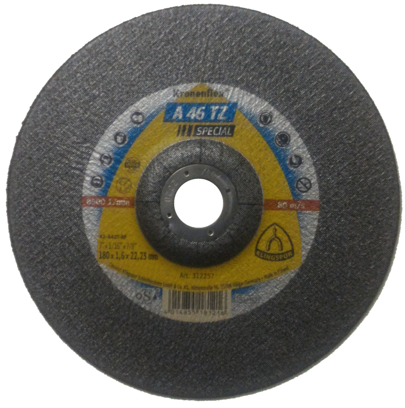 Disco corte 7 x 1,6 x 22,2 A46TZ SPECIAL DEPRIM KLINGSPOR